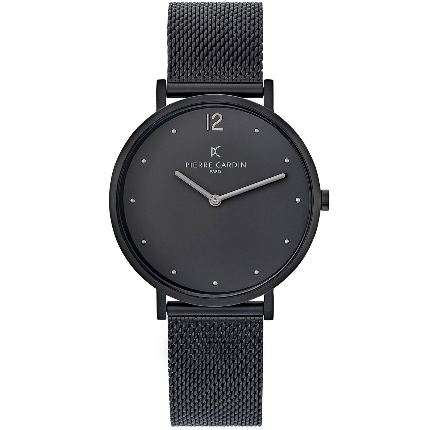 

Черные часы унисекс Pierre Cardin