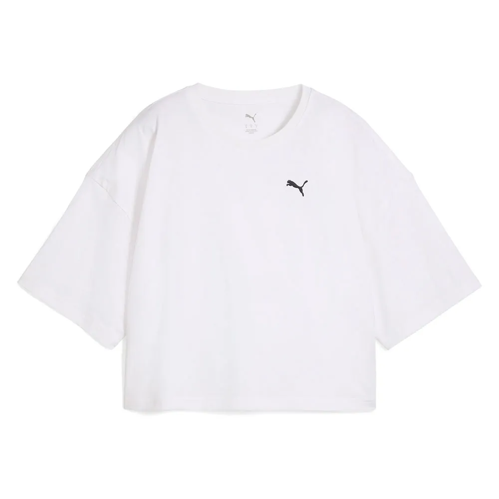 

Футболка с коротким рукавом Puma Wardrobe ESS Cropped Oversized, белый