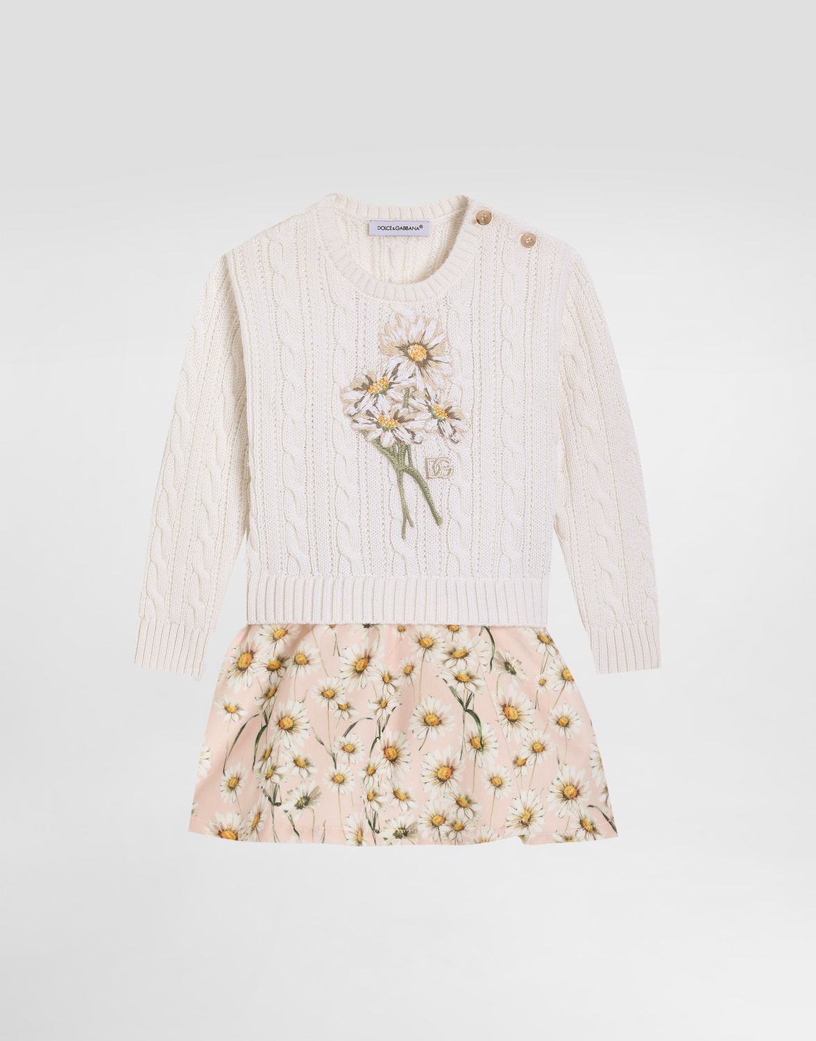 

Платье с косами Dolce&Gabbana, белый