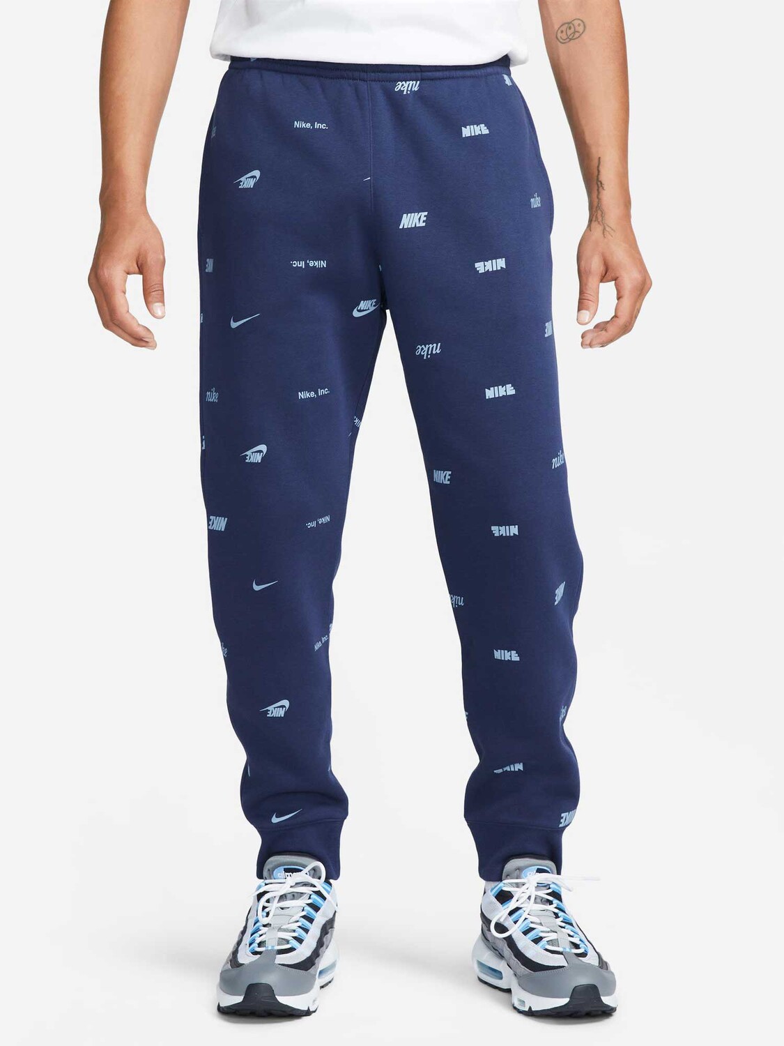 

Спортивные брюки Nike M NK CLUB+ BB JGGR AOP, синий