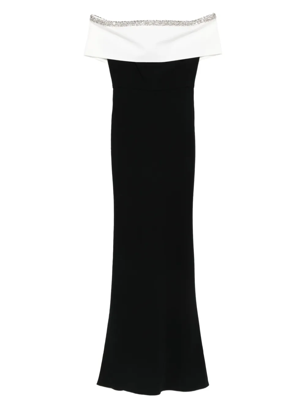 

Украшенное платье с открытыми плечами Roland Mouret, черный