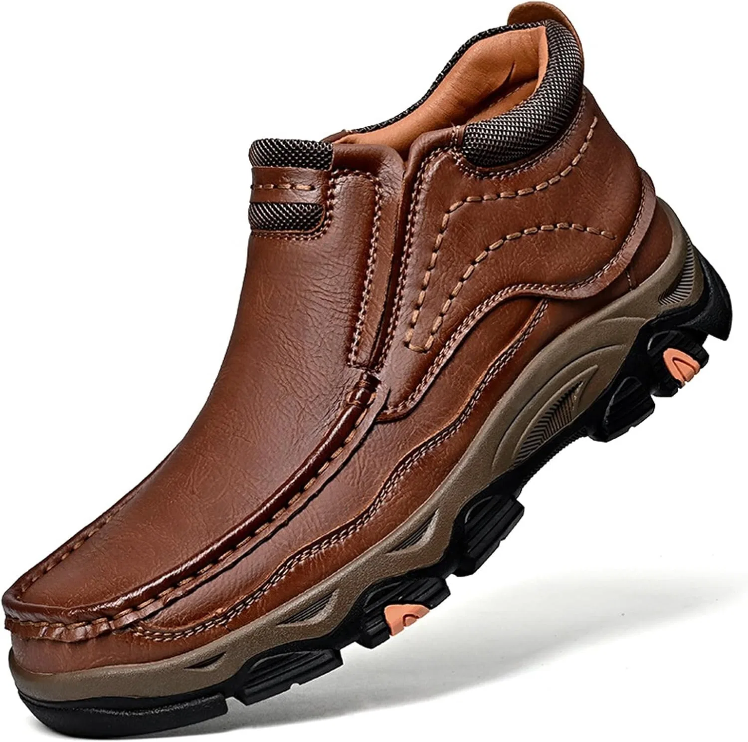 Походные ботинки водонепроницаемые, Leather, Brown NATLEAD