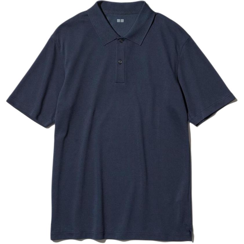 

UNIQLO Футболка-поло AIRism Unisex Navy Blue