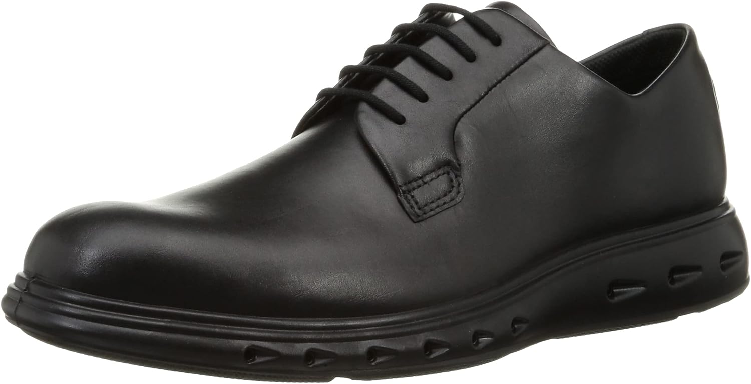Мужские гибридные туфли ECCO 720 Gore-tex водонепроницаемые с простым носком на шнуровке, черный