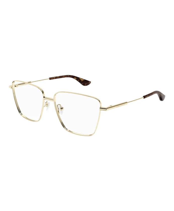 

Золотистые оправы для очков am0503o солнцезащитные очки Alexander Mcqueen, желтый