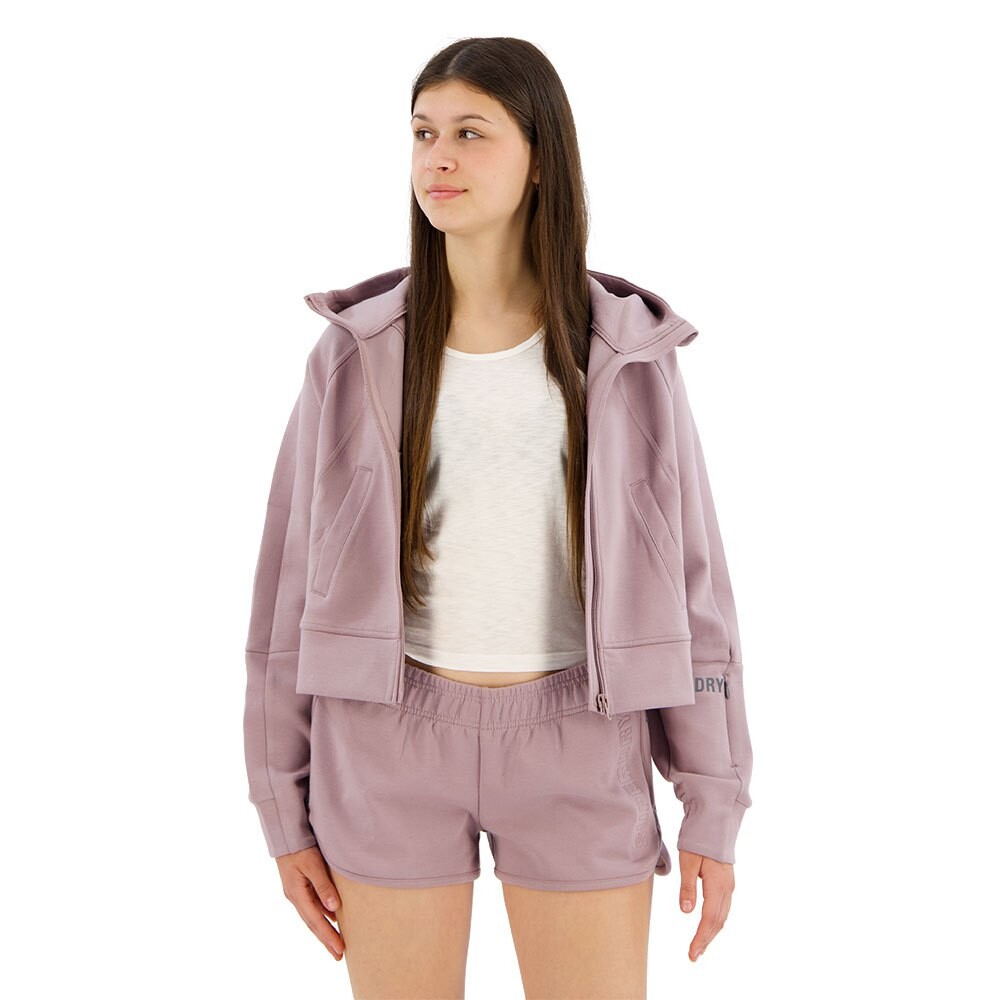 

Толстовка Superdry Sport Tech Relaxed Full Zip, розовый