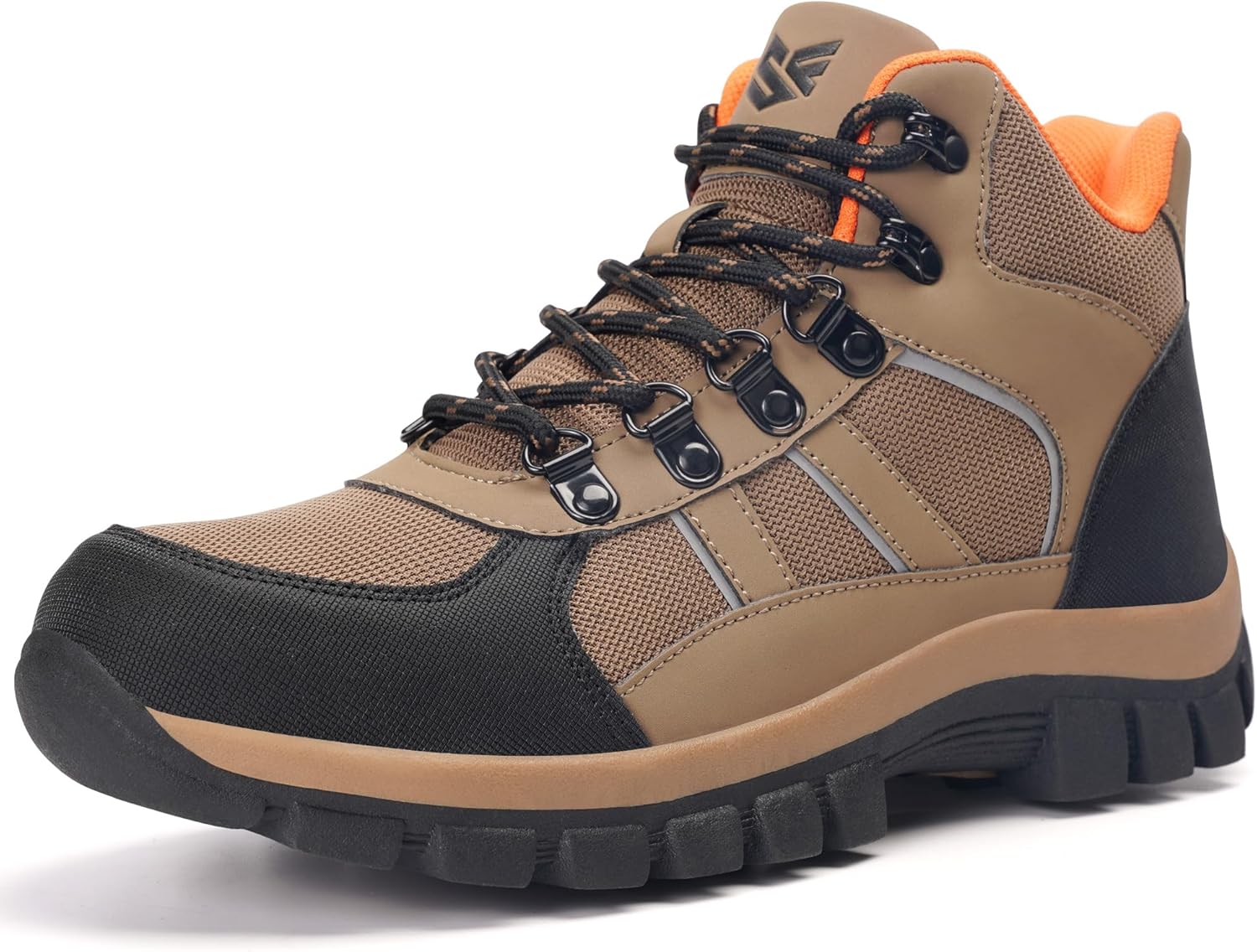 

Стальные ботинки WYJXFHL с защитным носком для мужчин и женщин, удобные и пробоезащитные, безопасная рабочая обувь для неразрушимого строительства и повседневного ношения, коричневый