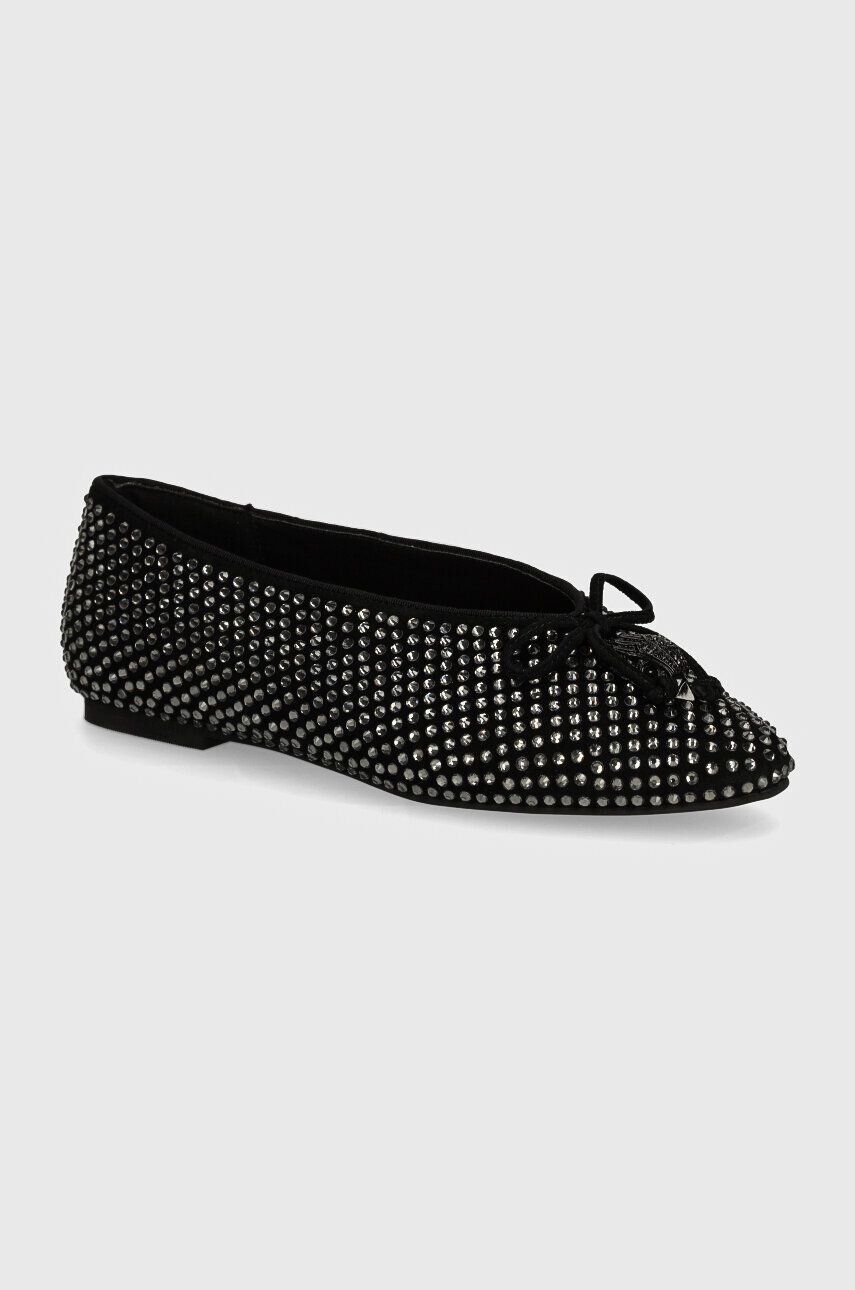 

Замшевые балетки Kurt Geiger London Sloane Eagle Ballerina Dr, черный