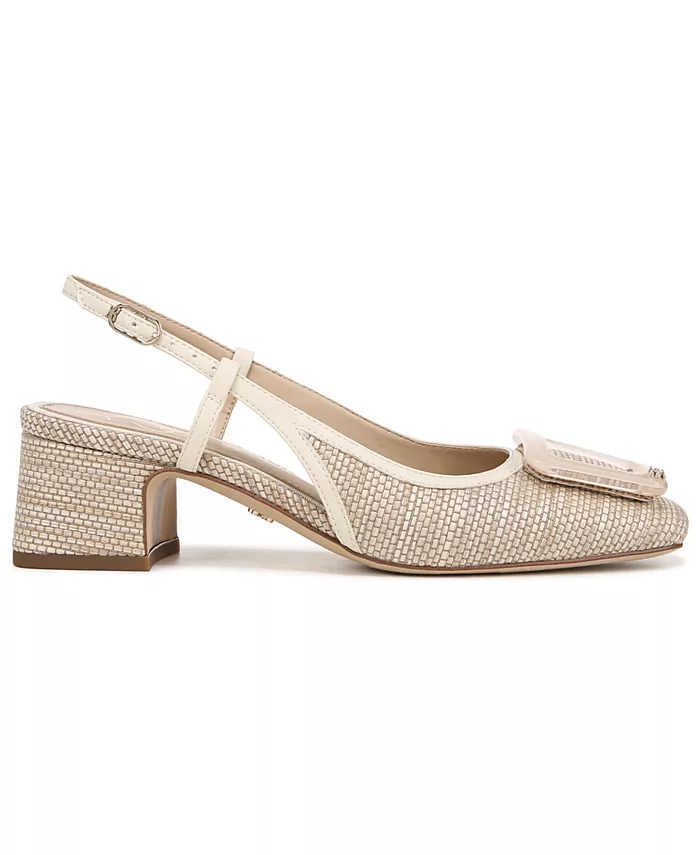 Женские босоножки Tracie на блочном каблуке с ремешком и пряжкой Sam Edelman, коричневый/бежевый — фото 2