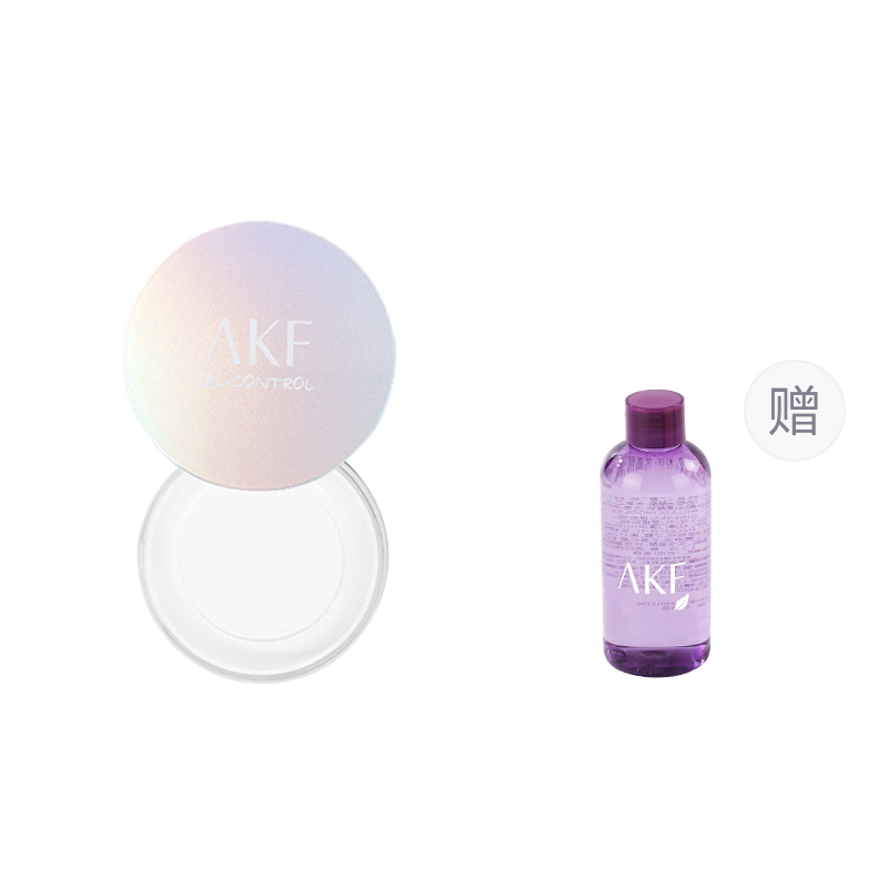 

Водостойкая и влагостойкая рассыпчатая пудра для контроля жира без переноса 10г AKF, 01 светло-Mist Transparent+Makeup Remover 45ml