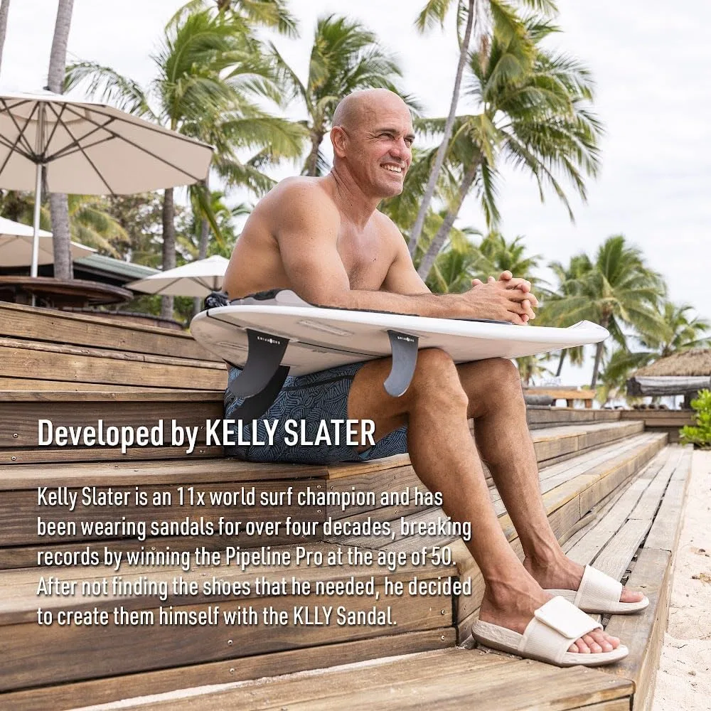 Сандалии мужские водонепроницаемые с поддержкой стопы Kelly Slater, Black KLLY — фото 2