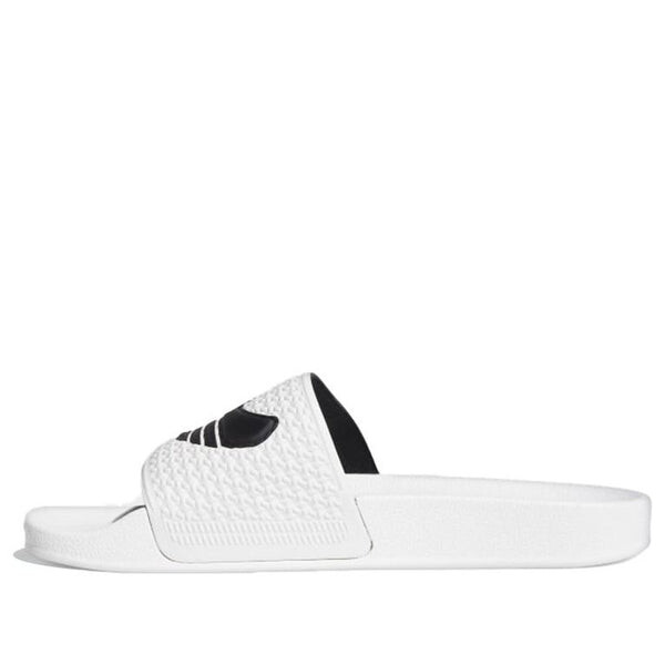 

Тапочки mark gonzales x shmoofoil slide 'white black' Adidas, белый