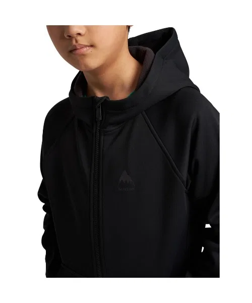 Детская куртка-парка Burton Crown Weatherproof флисовая на молнии, чёрный — фото 3
