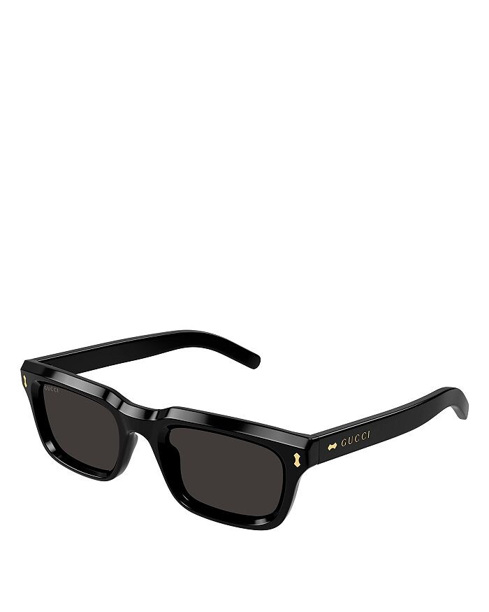 

Прямоугольные солнцезащитные очки Gucci Rivetto, 51 мм, черный