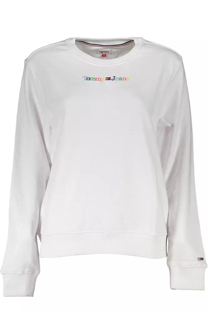 

Белый хлопковый женский свитер Tommy Hilfiger