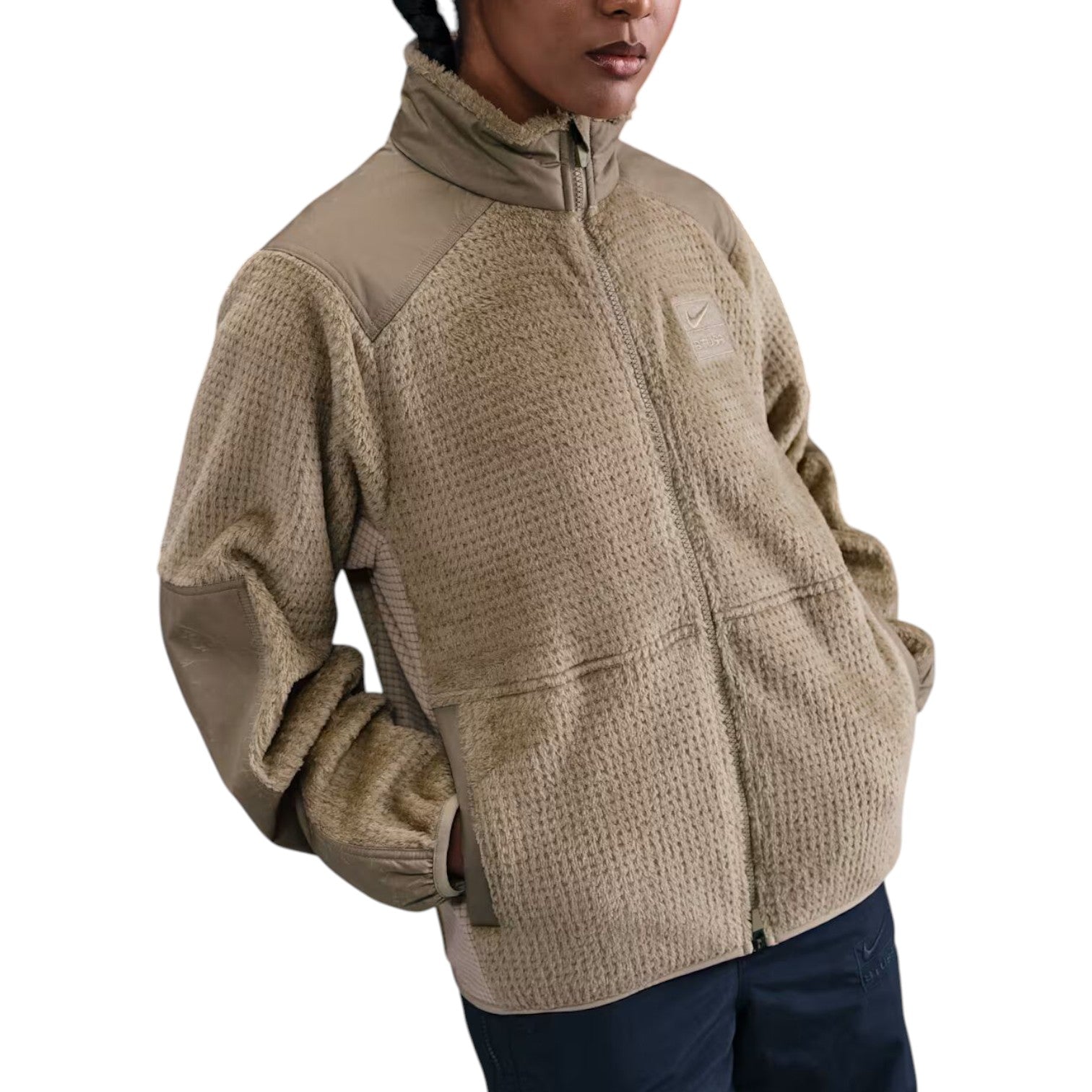 Куртка Nike x Stussy High-Loft Full-Zip Jacket 'Khaki' — фото 2