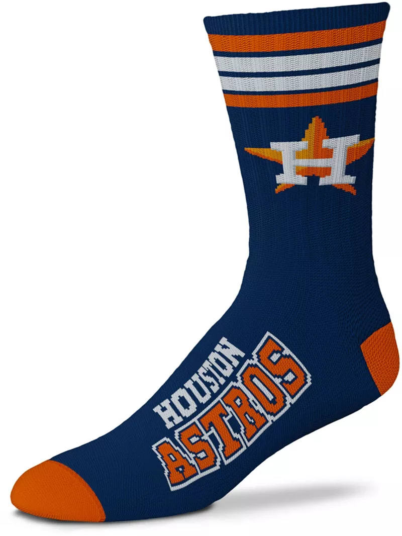 

Темно-синие носки Deuce Crew с 4 полосками Houston Astros для босых ног For Bare Feet