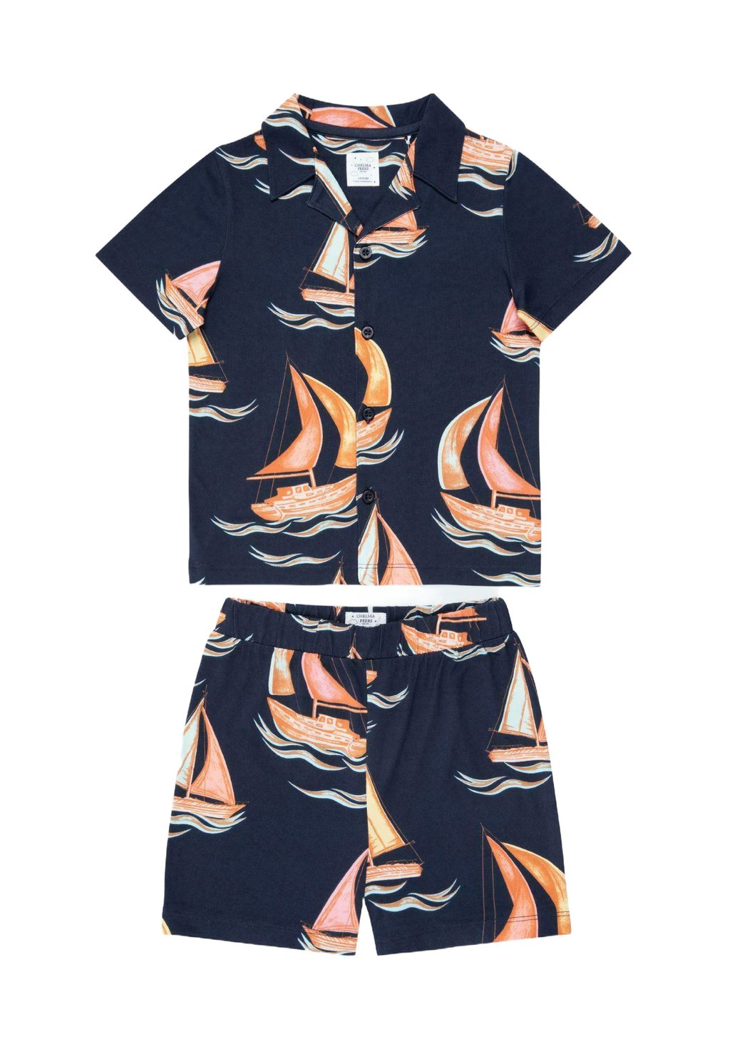 

Пижама SAILING BOAT PRINT SET Chelsea Peers, темно-синий