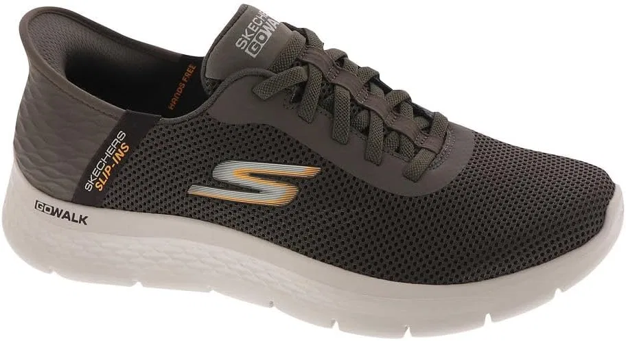 Мужские слипоны Skechers Go Walk Flex Hands Up, Brown
