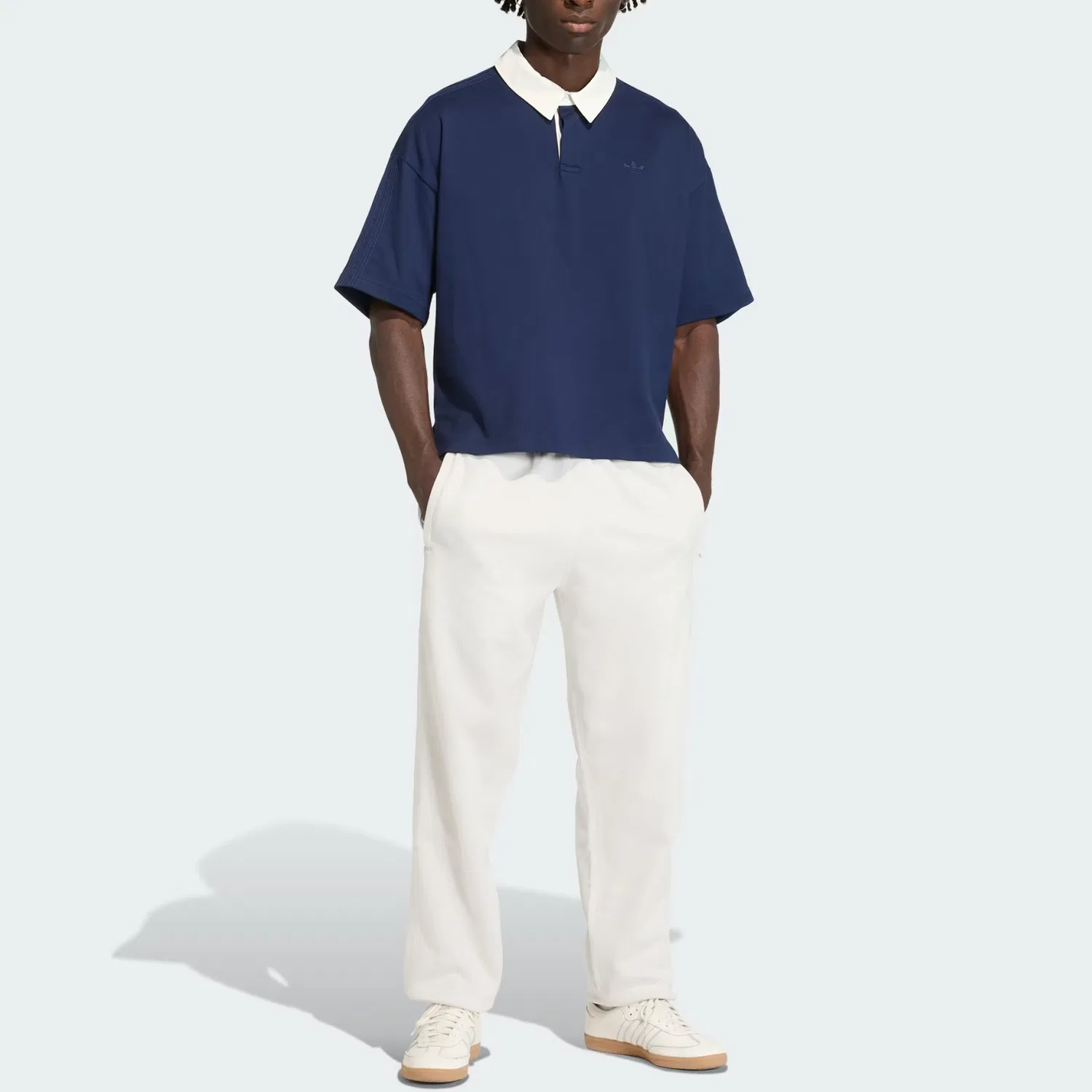 Поло Premium Essentials мужское Adidas Originals, Midnight Indigo — фото 3