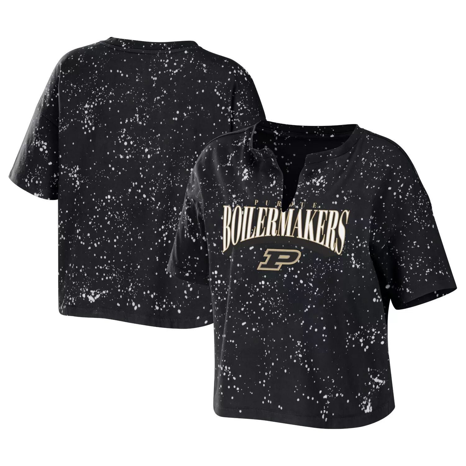 

Женская одежда Erin Andrews Черная футболка Purdue Boilermakers Bleach Wash Splatter Notch Neck, Черный, Женская одежда Erin Andrews Черная футболка Purdue Boilermakers Bleach Wash Splatter Notch Neck