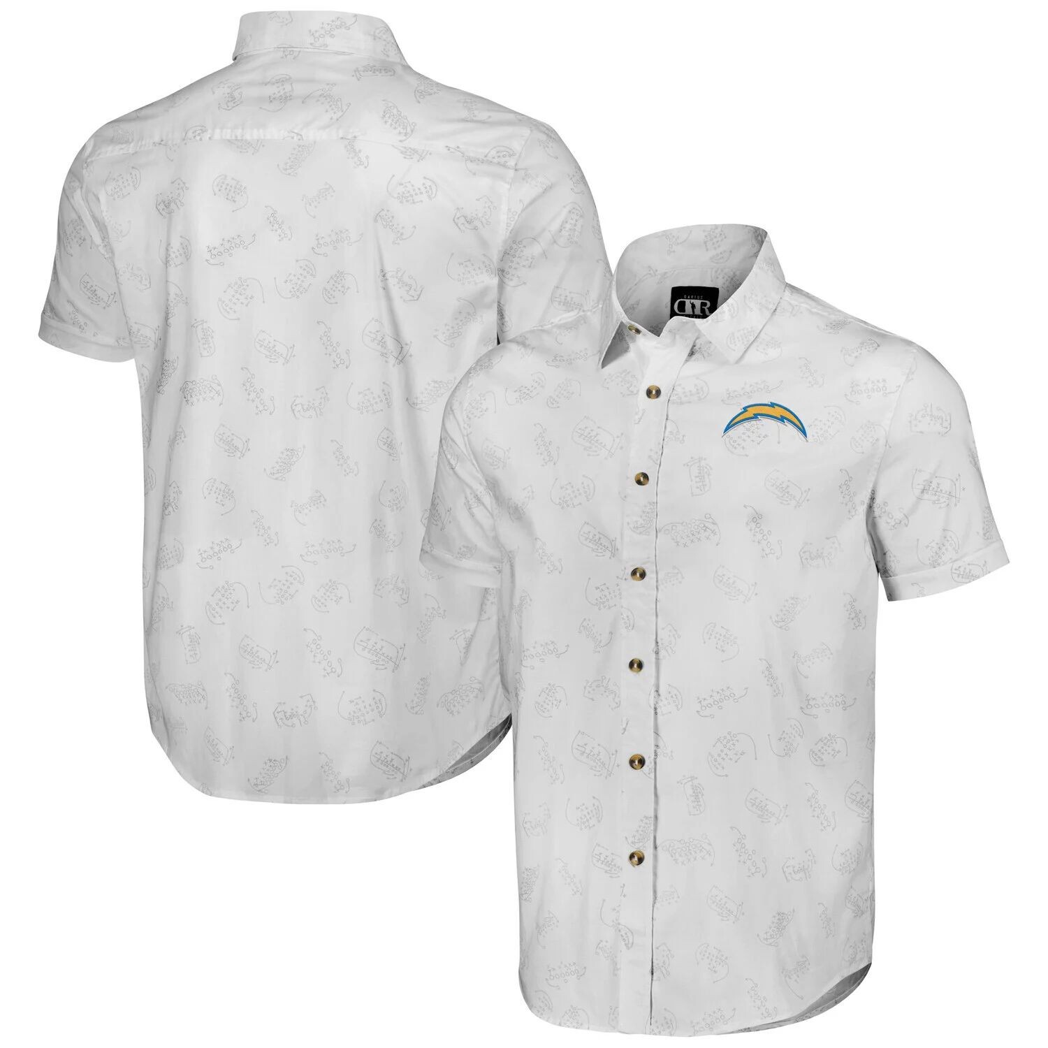 

Мужская коллекция NFL x Darius Rucker от Fanatics белая тканая рубашка на пуговицах с короткими рукавами Los Angeles Chargers