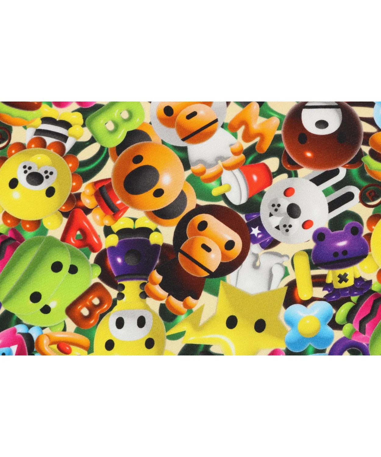 Толстовка на молнии 3D MILO ALL FRIENDS, бренд A Bathing Ape, мультиколор — фото 4