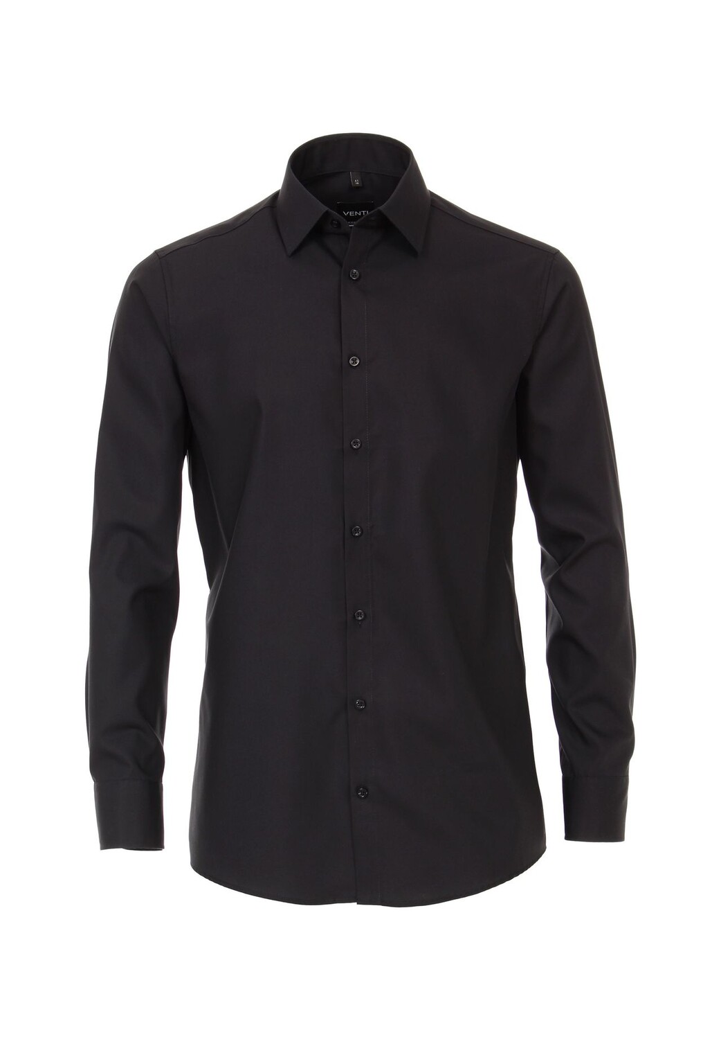 

Мужская деловая рубашка с удлиненными рукавами, 72 см, однотонная, современного кроя Venti, цвет Tiefschwarz