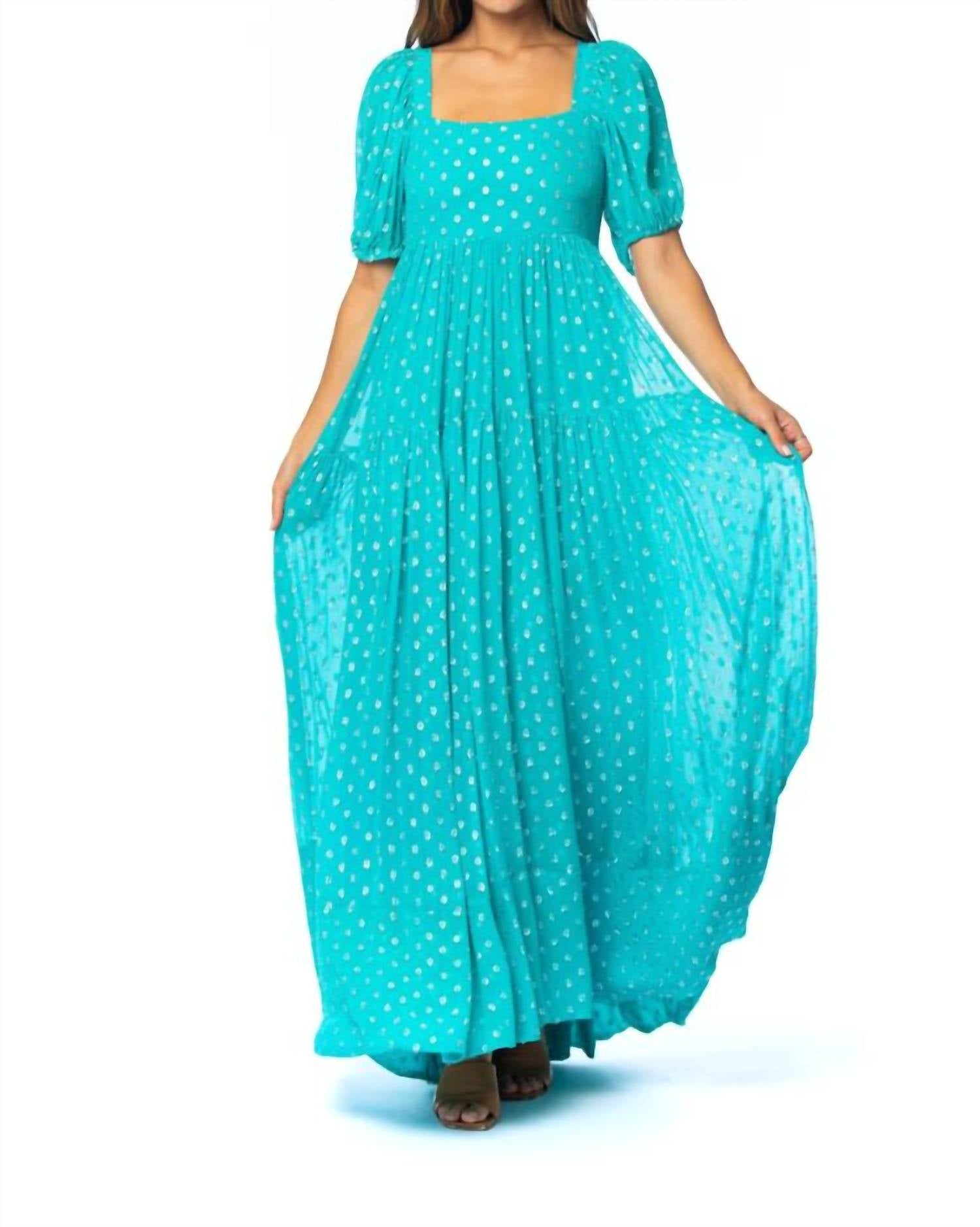 

Верена Макси платье в цвете морской волны Tolani, Teal