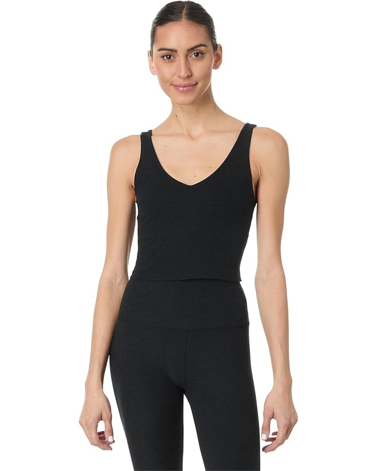 

Топ Beyond Yoga Spacedye Good Day Cropped Tank, цвет Darkest Night