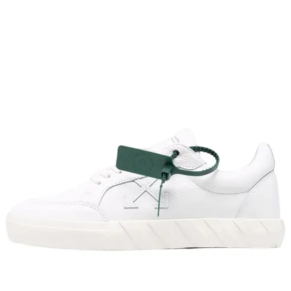 

Кроссовки low vulcanized canvas sneaker 'white green' Off-White, белый