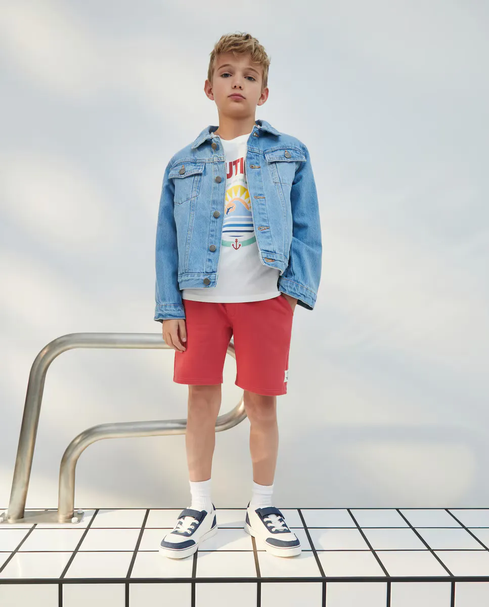 

Флисовые шорты-бермуды для мальчиков Kids El Corte Inglés, коралловый