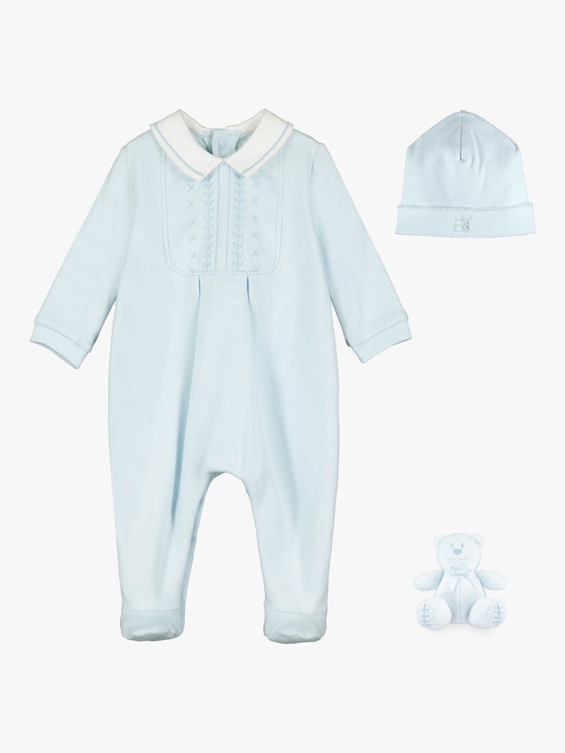 

Комбинезон все в одном с вышивкой Emile et Rose Baby Malcolm, синий