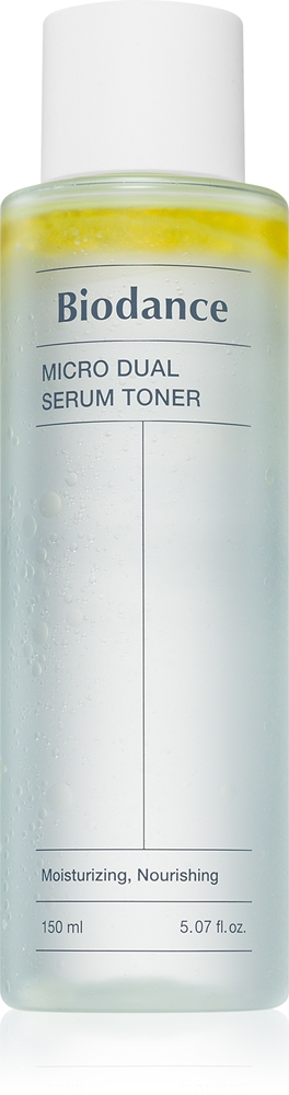 

Увлажняющий тоник Micro Dual Serum Toner для двухфазного ухода за кожей Biodance, 150 мл