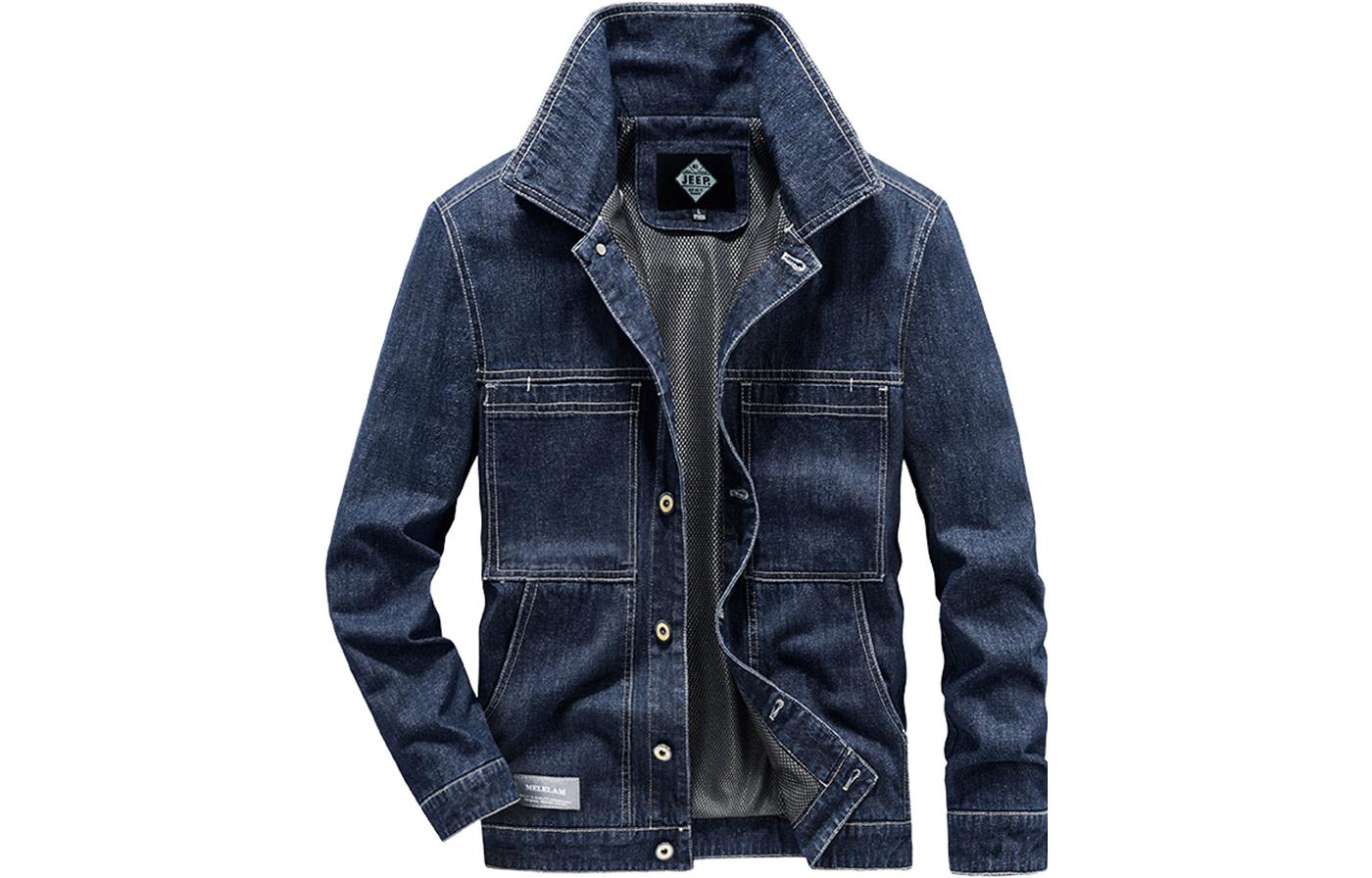 

JEEP SPIRIT Джинсовая куртка мужская, Denim Blue