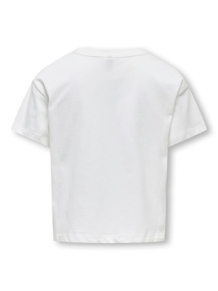 

Футболка KIDS ONLY T-Shirt KOGMAIKEN LIFE CROPHEART TOP, цвет cloud dancer