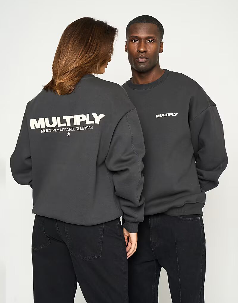 

Толстовка Multiply Apparel Multiply оверсайз цвета лимонад черного цвета