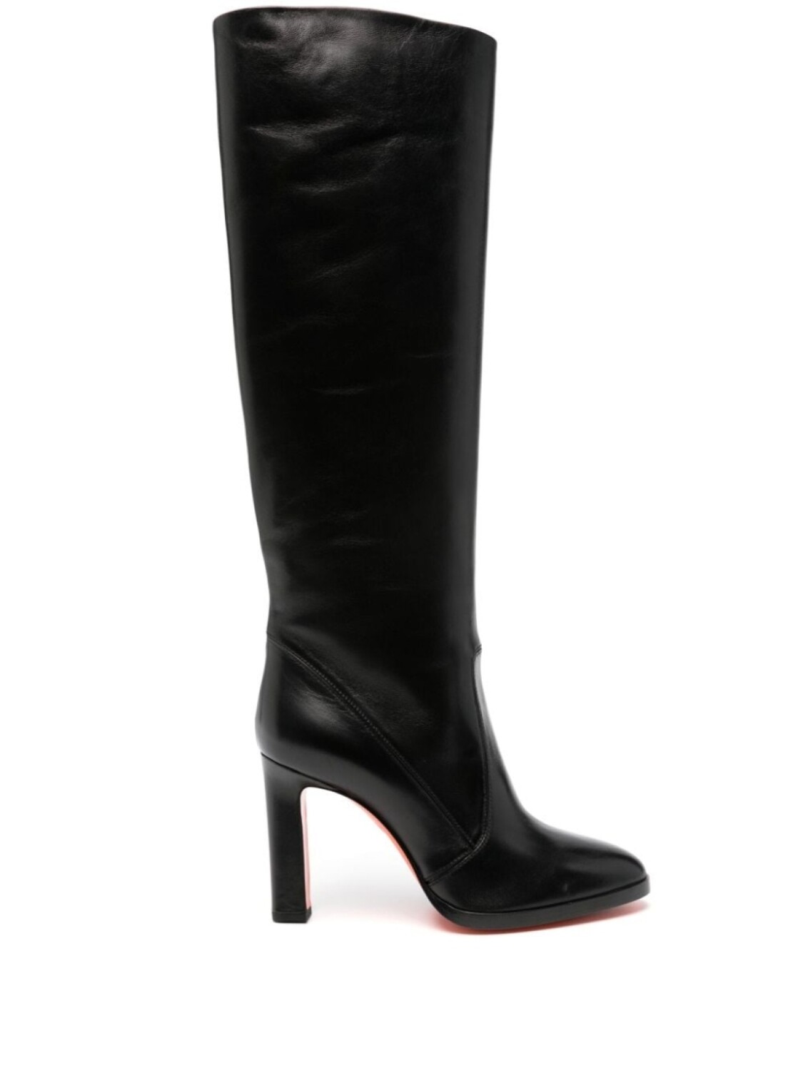

Santoni 95мм кожаные сапоги, черный