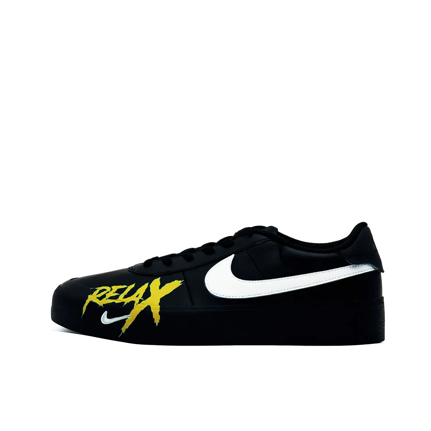 

Nike Кроссовки для скейтбординга Court Shot Xincheng Infinity Yellow, износостойкие, низкие, мужские, черно-желтые