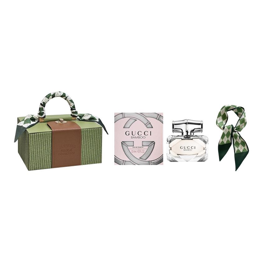Подарочный набор Gucci Bamboo Eau de Toilette с шелковым платком, 50 мл — фото 2
