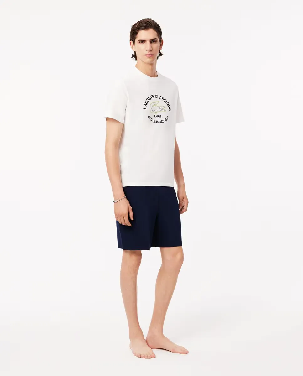 

Белая пижама из эластичного хлопка Lacoste