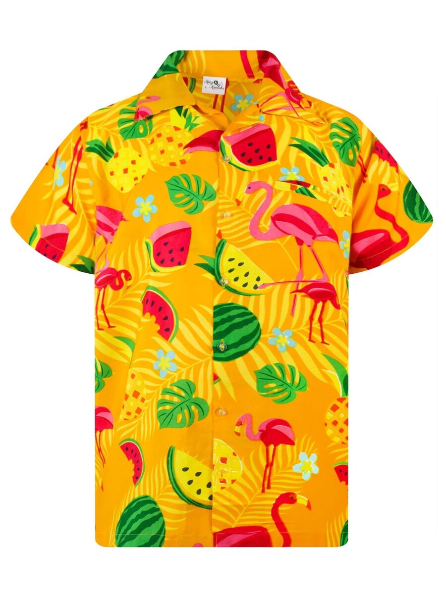 

Рубашка King Kameha Flamingo Melon, желтый