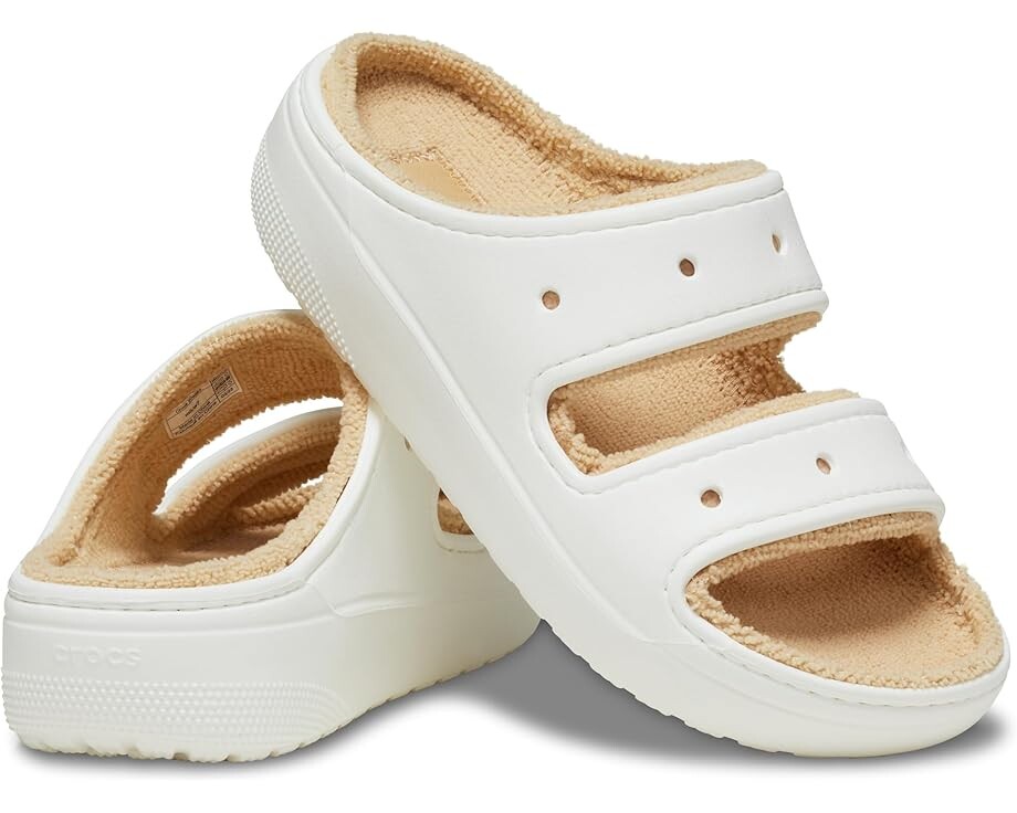 

Сандалии Crocs Classic Cozzzy Towel Sandal, белый