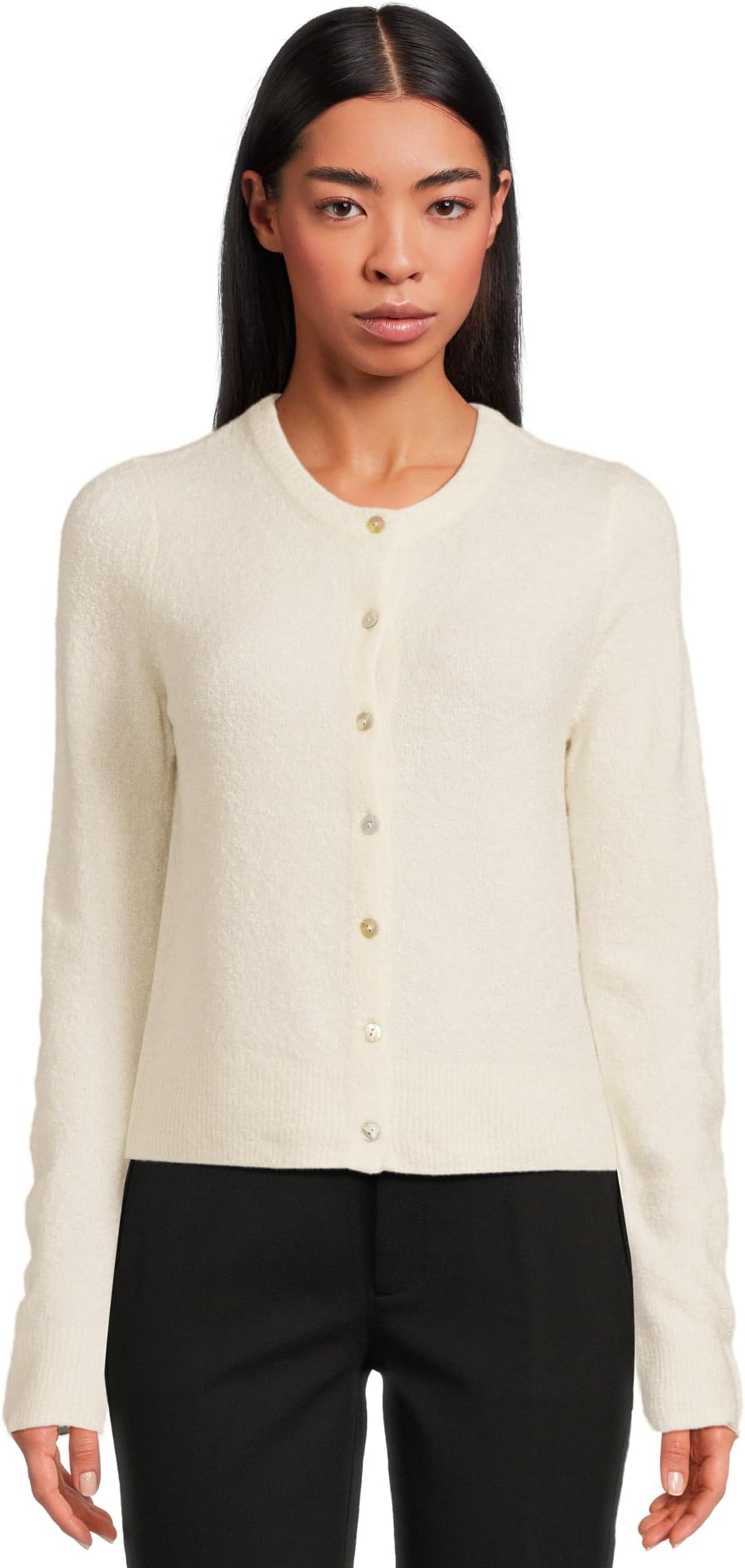 

Свитер Vince Soft Boucle Cardigan, Off White