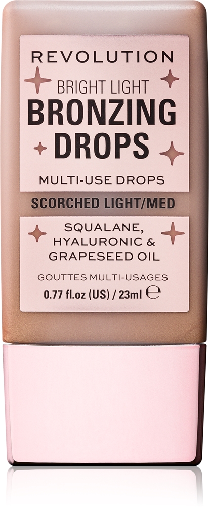 

Яркие капли для загара, жидкая бронзирующая пудра Makeup Revolution, atspalvis bronze scorched 23 мл