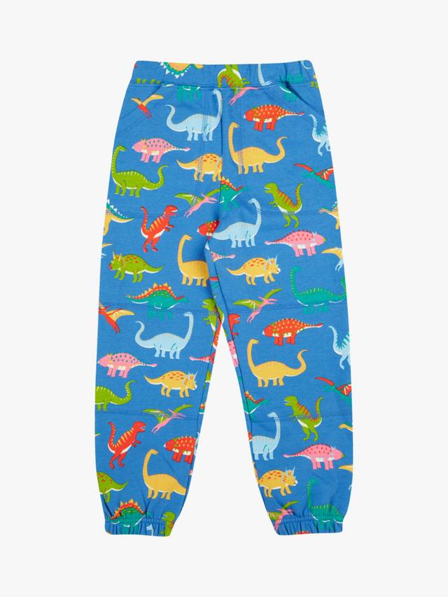 

Детские джинсы Malpas с принтом динозавра из органического хлопка Frugi, Cobalt