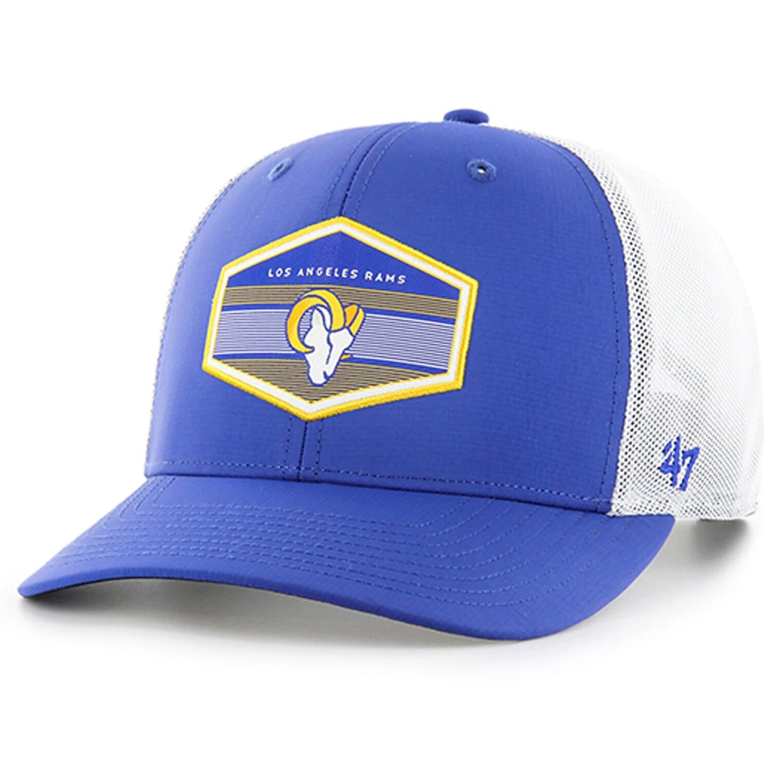 

Мужская регулируемая кепка Royal Los Angeles Rams Burgess Trucker '47 '47