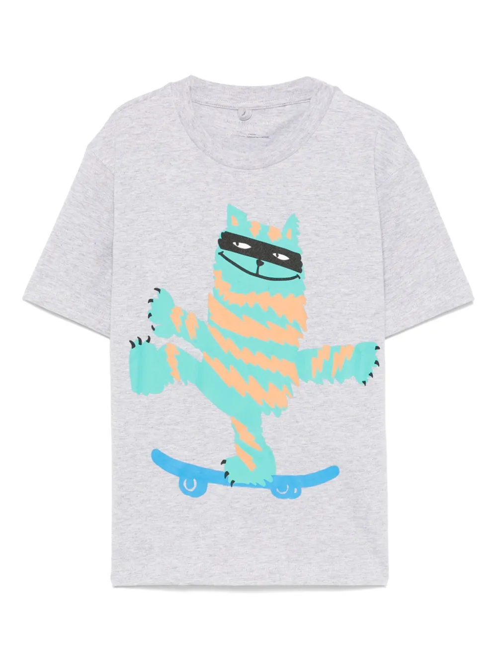 

Футболка с графичным принтом Stella McCartney Kids, серый