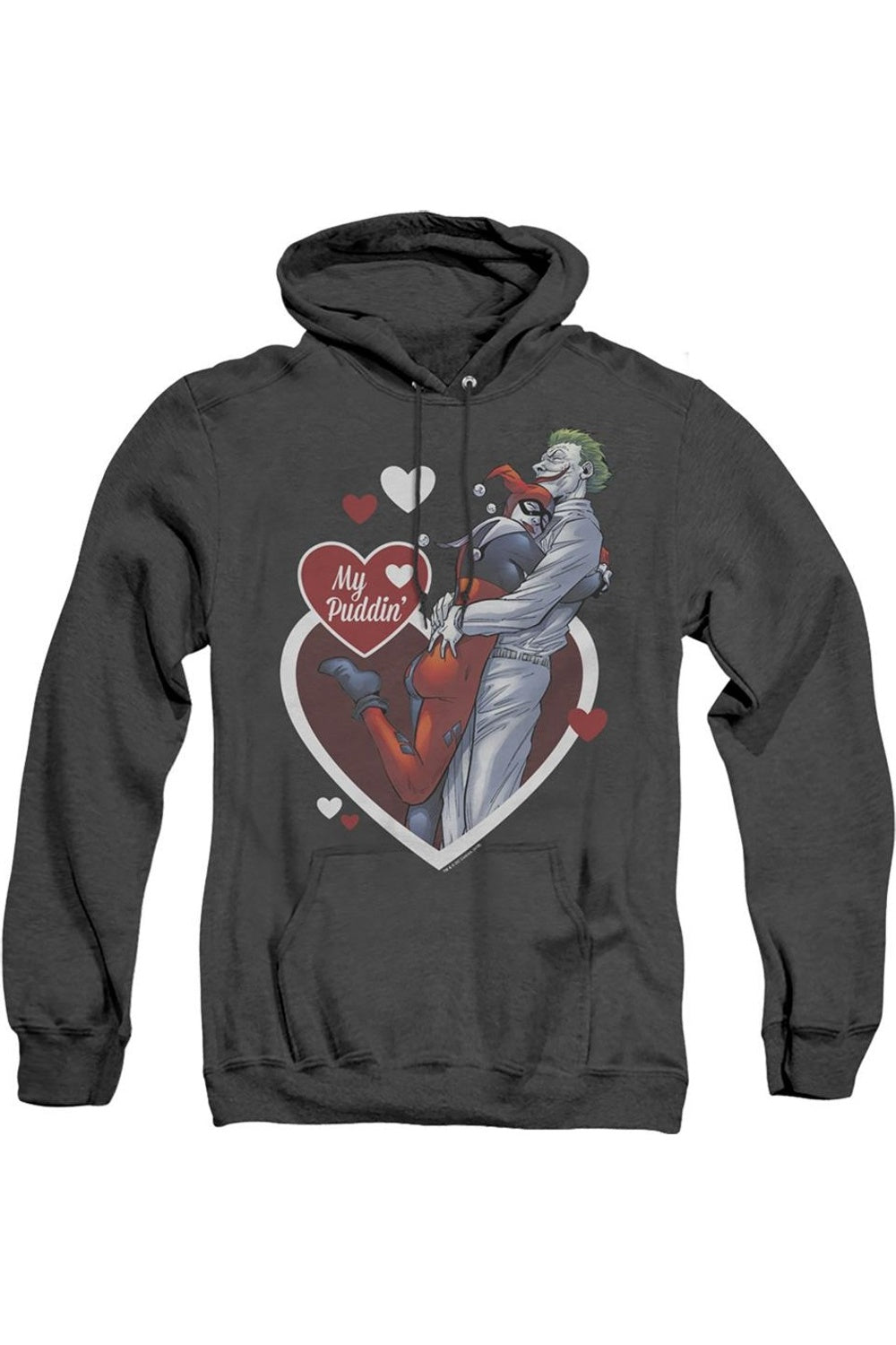 

Толстовка с капюшоном Batman My Puddin для взрослых Heather Gildan, черный