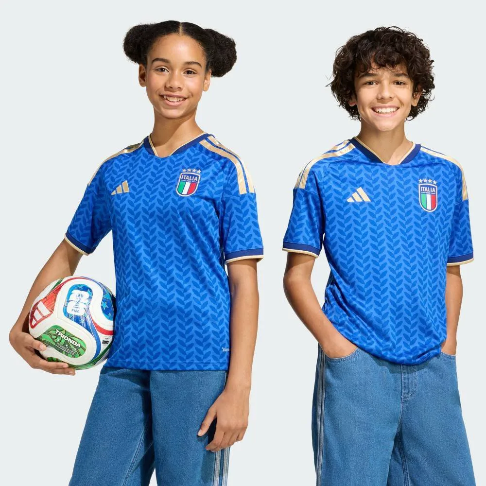 Детская домашняя футболка сборной Италии №26 (реплика) Adidas, blue